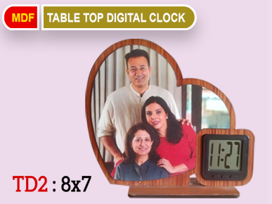 MDF Table Top Digital Clock -TD2