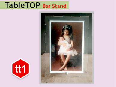 Acrylic 3MM Table Top Bar Stand -tt1