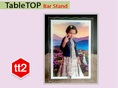 Acrylic 3MM Table Top Bar Stand -tt2