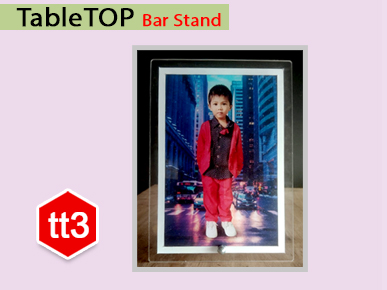 Acrylic 3MM Table Top Bar Stand -tt3